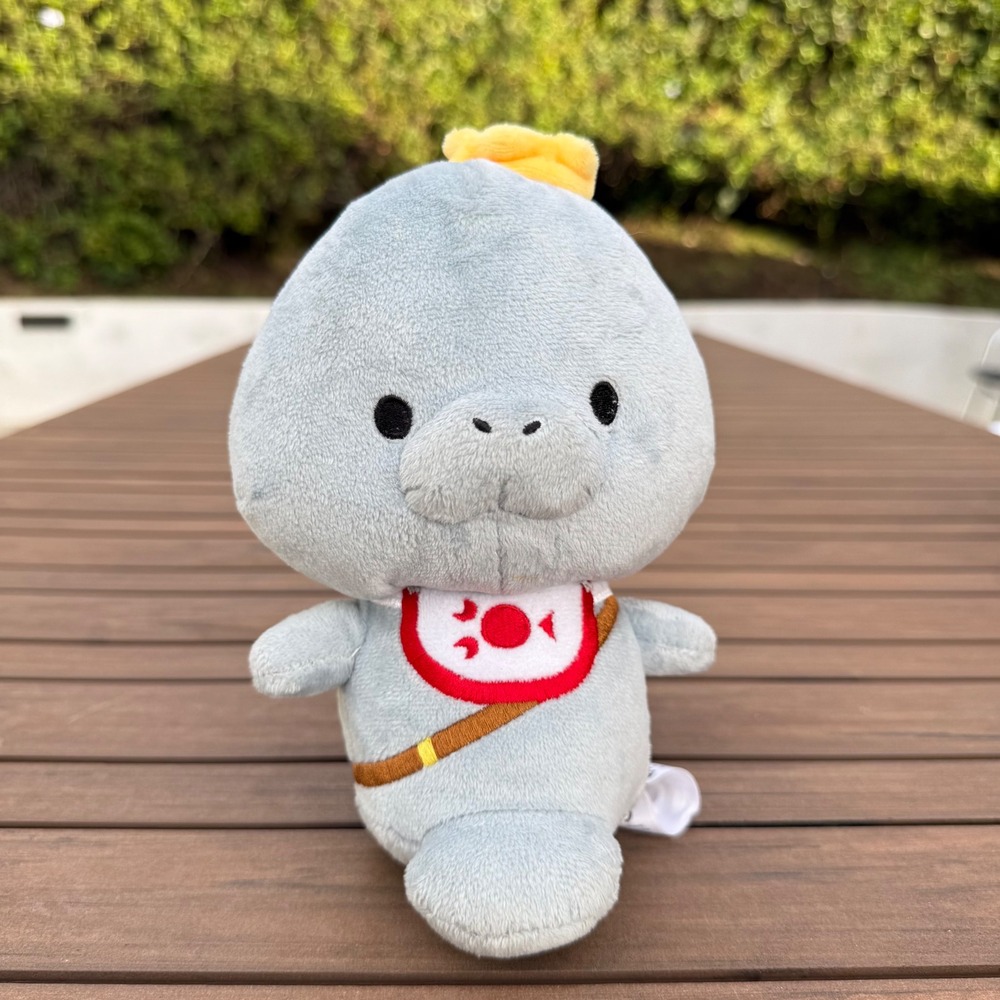 Riot Games Manatee Plush‎ Stuffed Animal Toy Gray Yellow Bib Collectible Cute